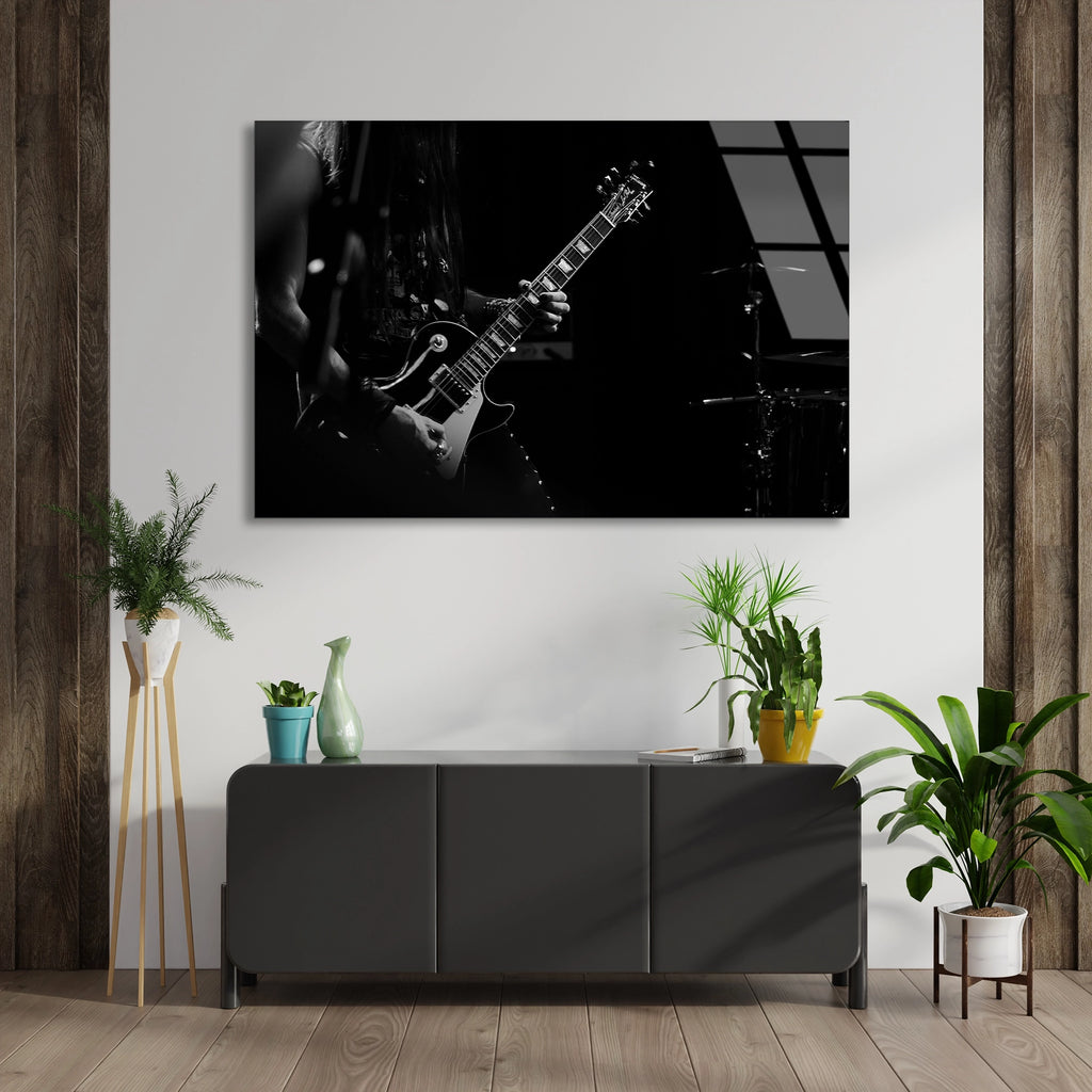 Elektro Gitar Cam Tablo