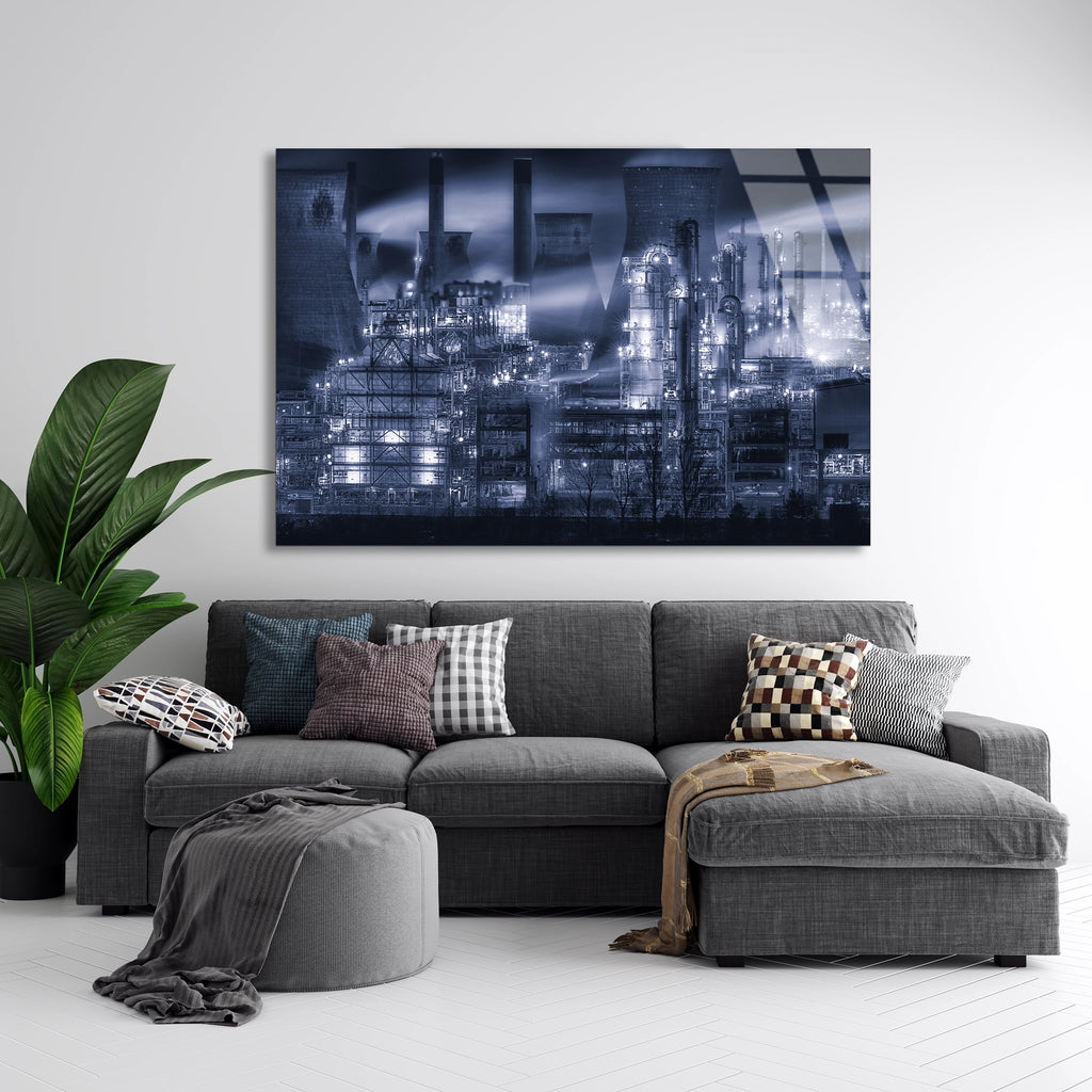 Endüstriyel Fabrika Cam Tablo