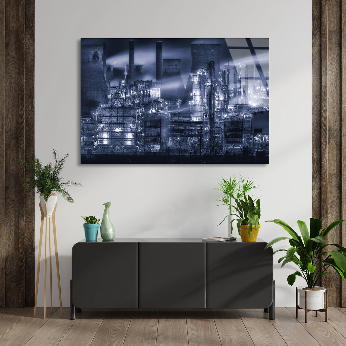 Endüstriyel Fabrika Cam Tablo