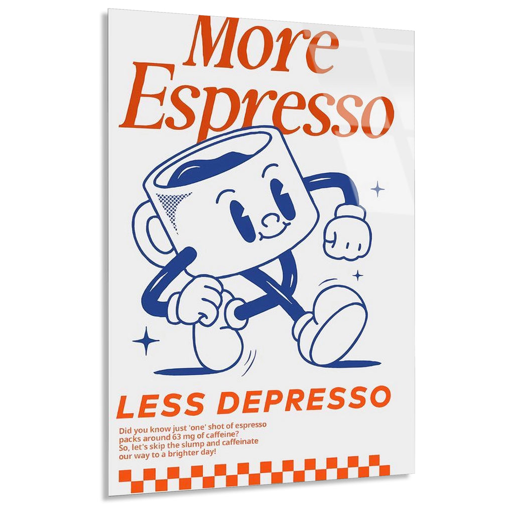 Espresso Karakter Posteri Cam Tablo