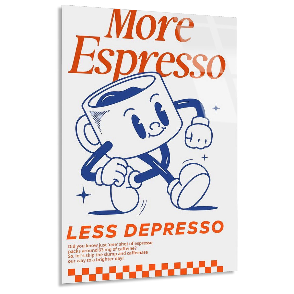 Espresso Karakter Posteri Cam Tablo