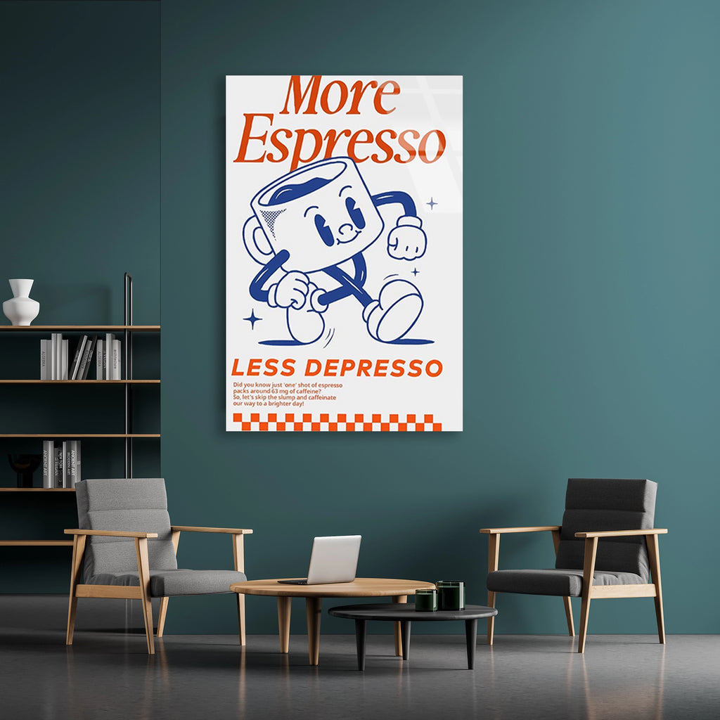 Espresso Karakter Posteri Cam Tablo