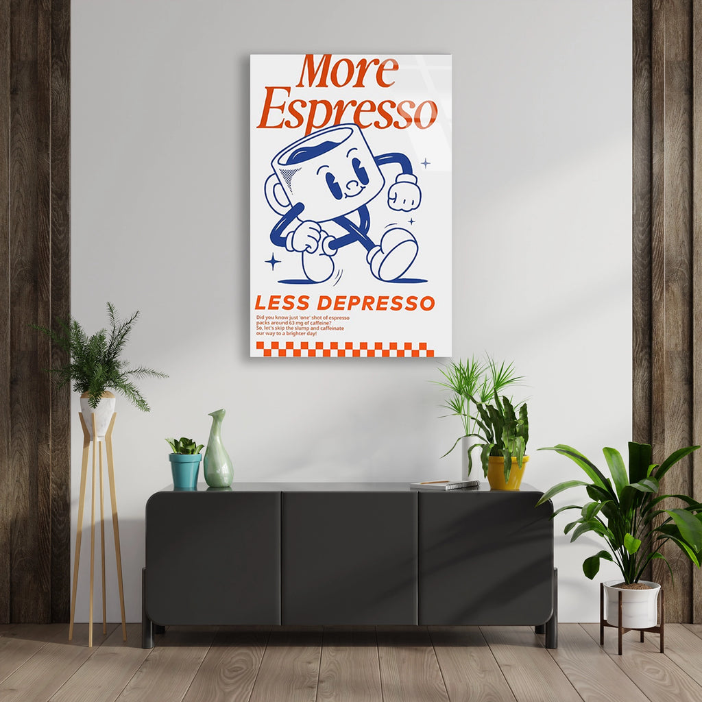 Espresso Karakter Posteri Cam Tablo