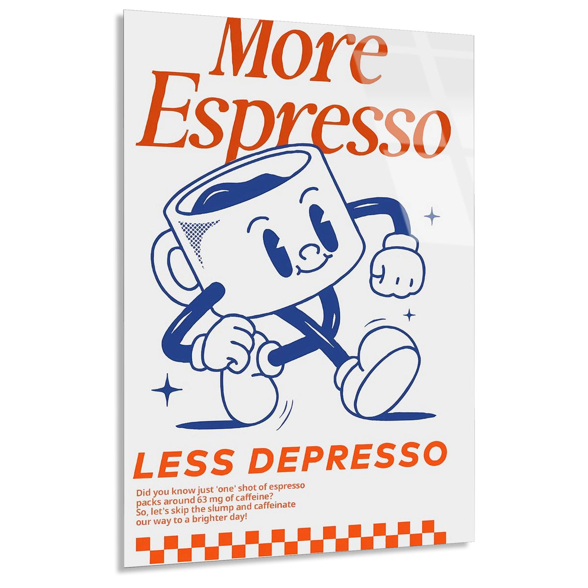 Espresso Karakter Posteri Cam Tablo