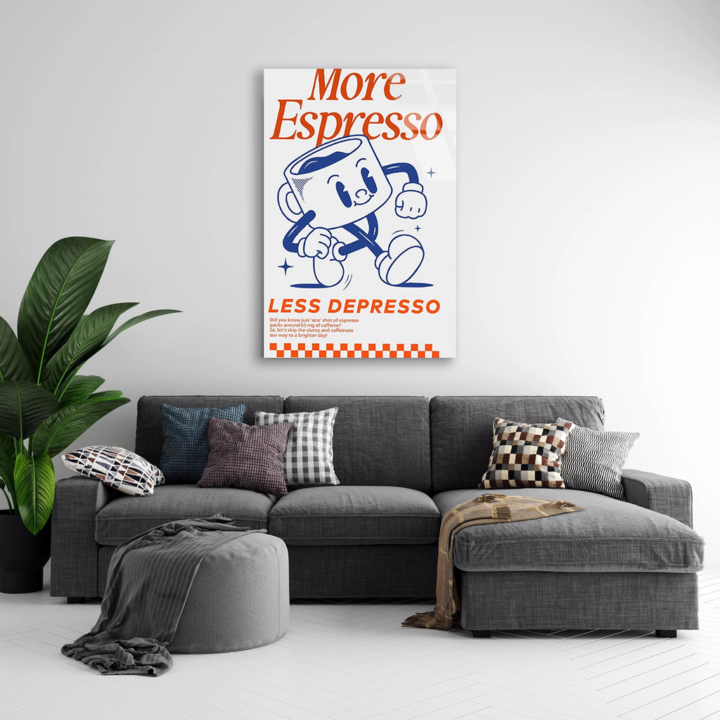 Espresso Karakter Posteri Cam Tablo