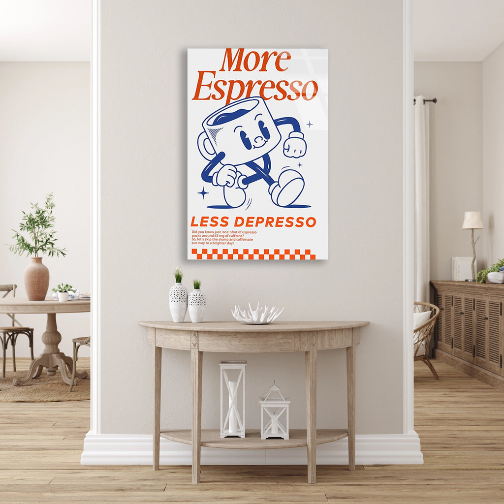Espresso Karakter Posteri Cam Tablo