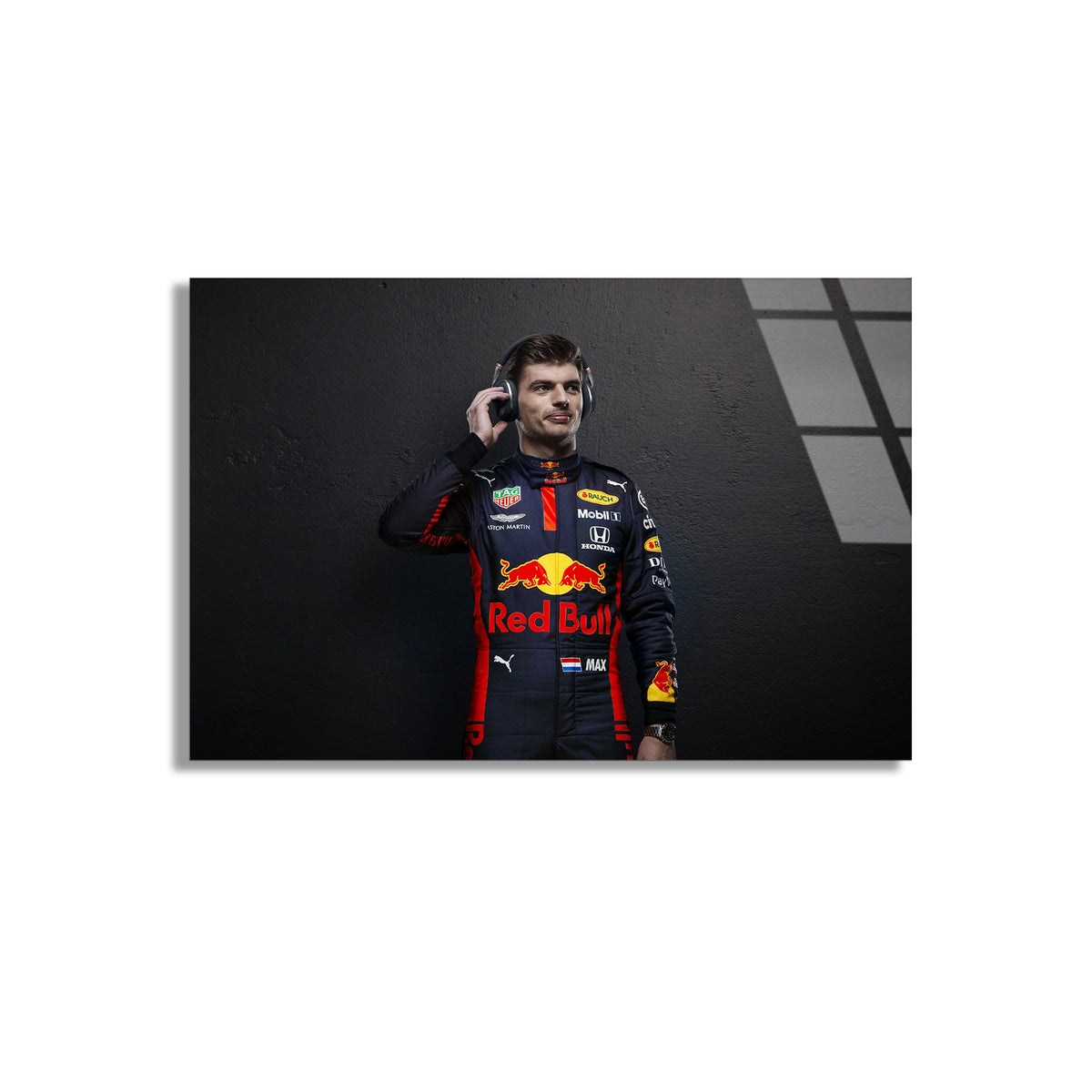 F1 Pilotu Portresi Cam Tablo