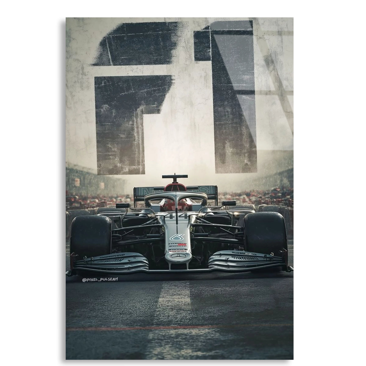 F1 Poster Mercedes F1 Cam Tablo – Formula 1 Duvar Dekoru - DEG0890