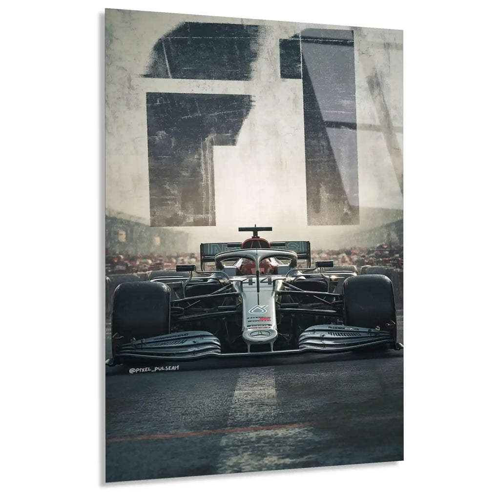 F1 Poster Mercedes F1 Cam Tablo – Formula 1 Duvar Dekoru - DEG0890