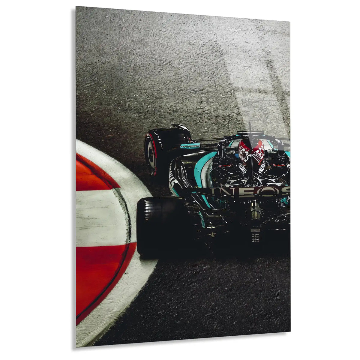 F1 Viraj Havadan F1 Cam Tablo – Formula 1 Duvar Dekoru - DEG0843