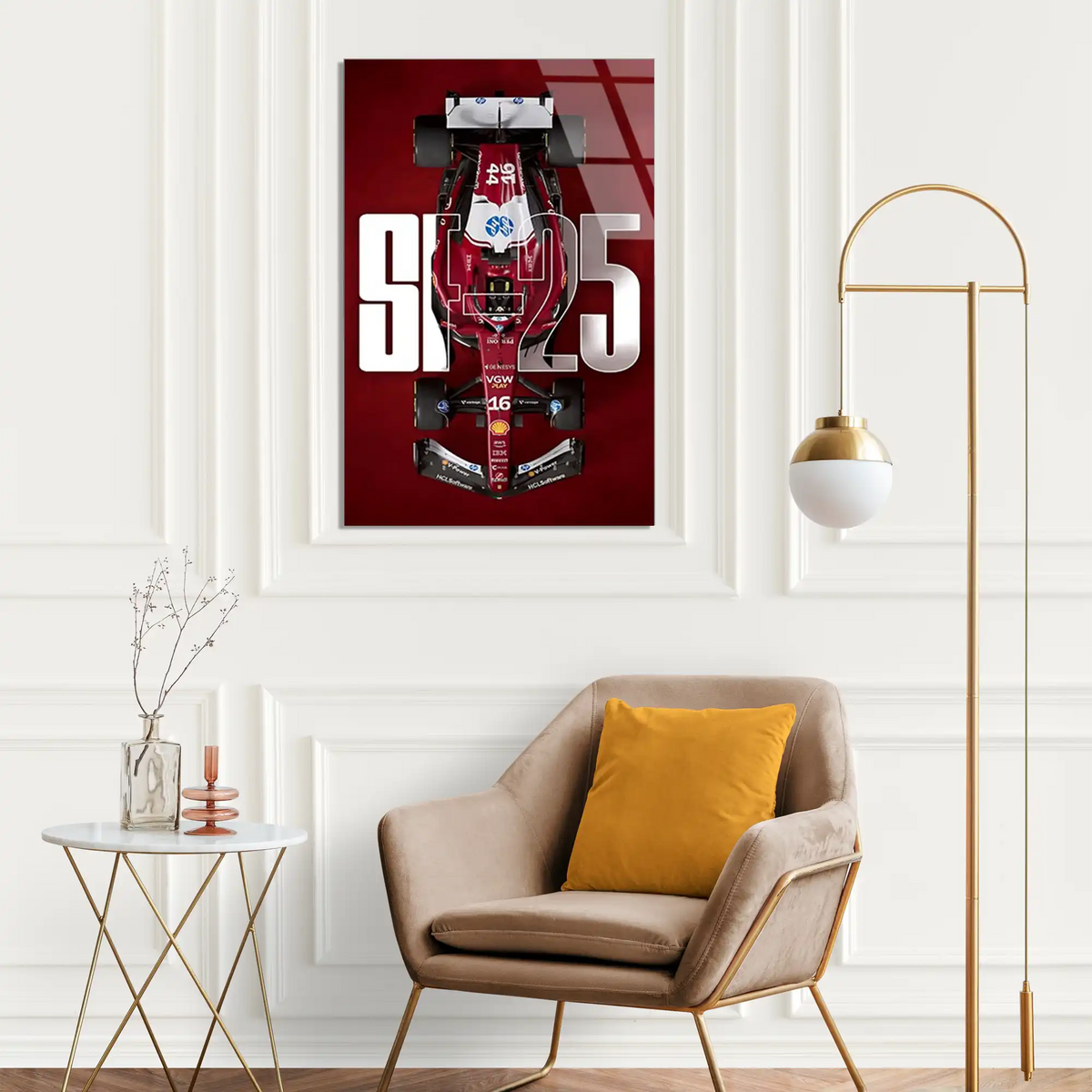 Ferrari SF-25 Poster F1 Cam Tablo – Formula 1 Duvar Dekoru - DEG0823