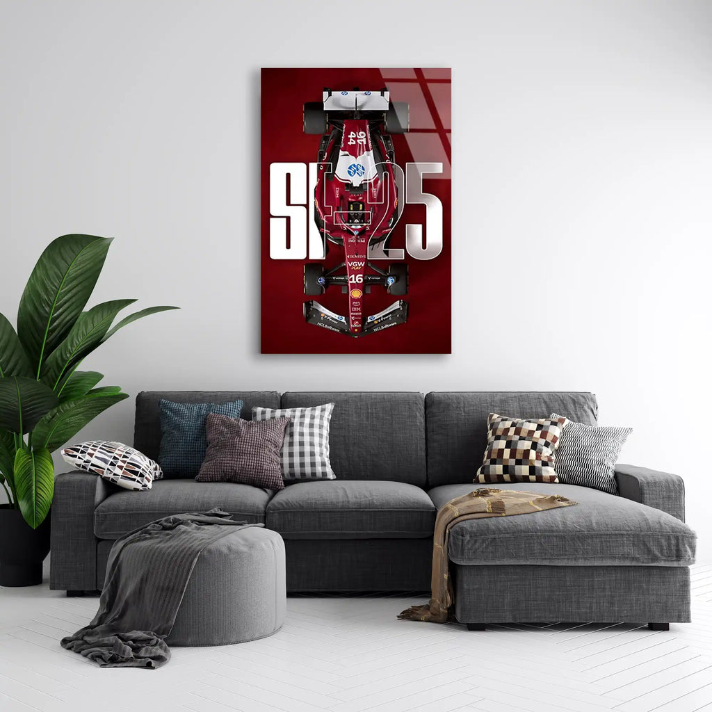 Ferrari SF-25 Poster F1 Cam Tablo – Formula 1 Duvar Dekoru - DEG0823