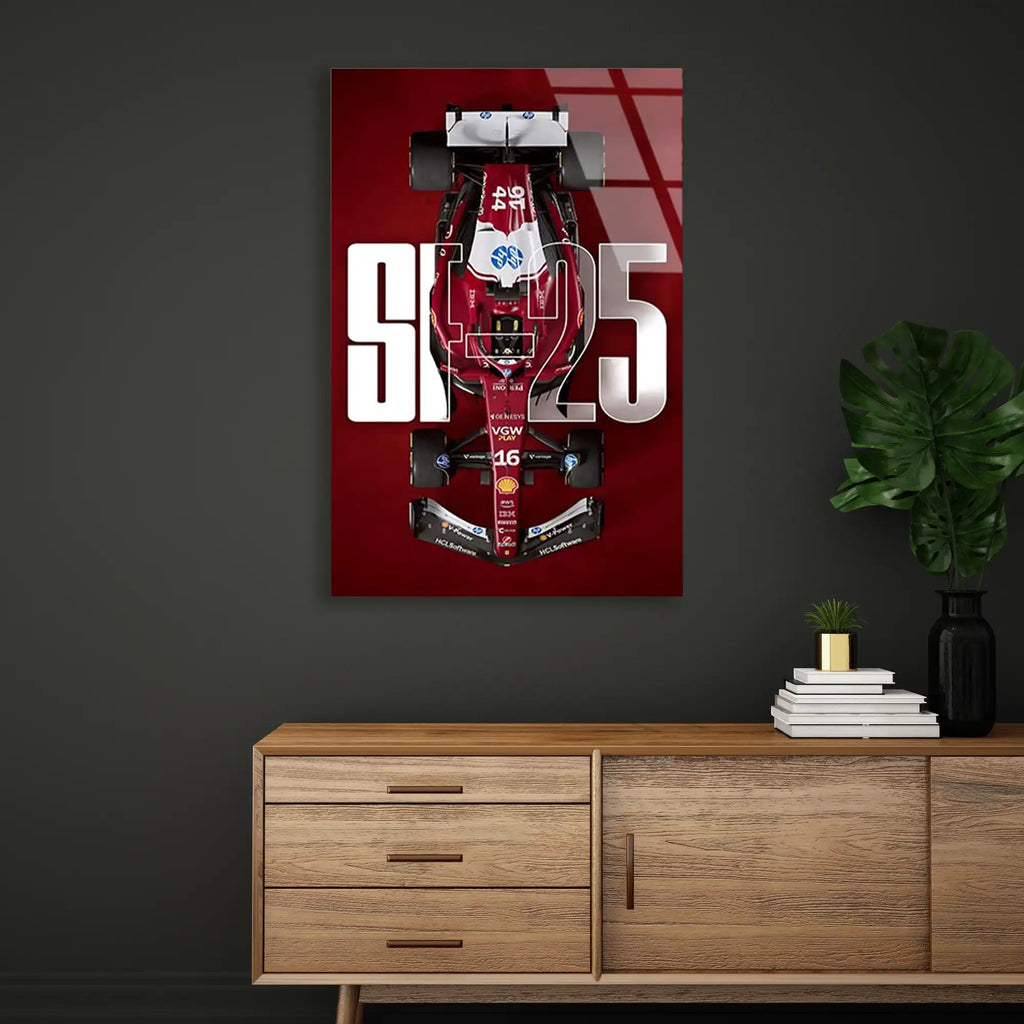 Ferrari SF-25 Poster F1 Cam Tablo – Formula 1 Duvar Dekoru - DEG0823