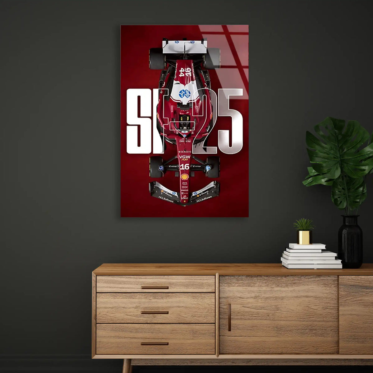 Ferrari SF-25 Poster F1 Cam Tablo – Formula 1 Duvar Dekoru - DEG0823