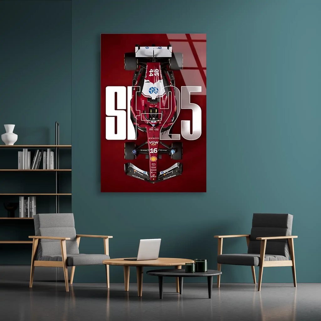 Ferrari SF-25 Poster F1 Cam Tablo – Formula 1 Duvar Dekoru - DEG0823