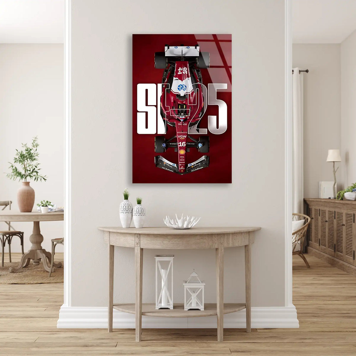 Ferrari SF-25 Poster F1 Cam Tablo – Formula 1 Duvar Dekoru - DEG0823