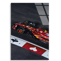 Ferrari Viraj Anı F1 Cam Tablo – Formula 1 Duvar Dekoru - DEG0802