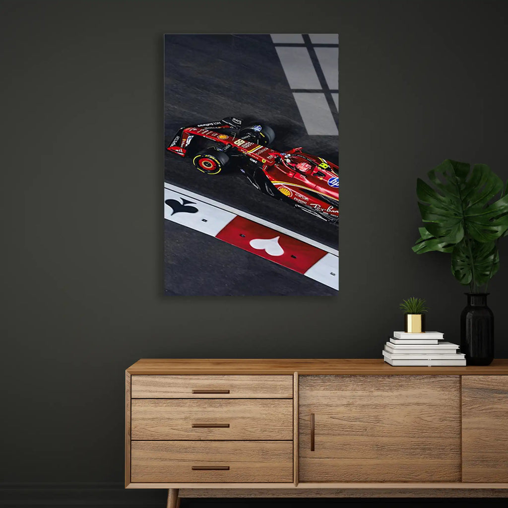Ferrari Viraj Anı F1 Cam Tablo – Formula 1 Duvar Dekoru - DEG0802