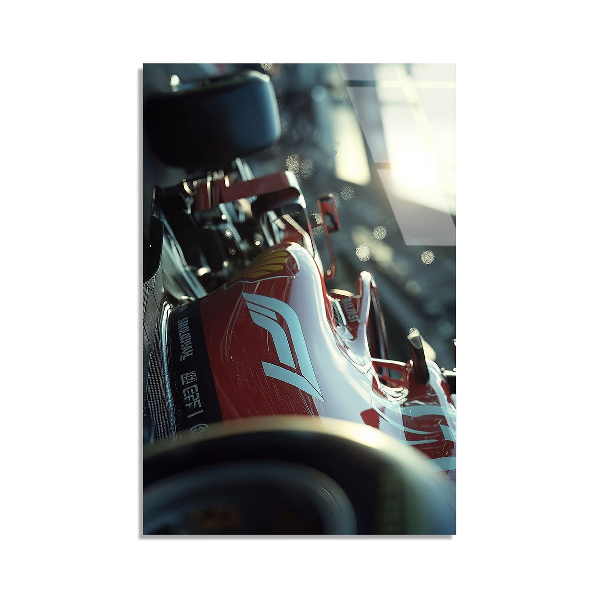 Formula 1 Araci Cam Tablo