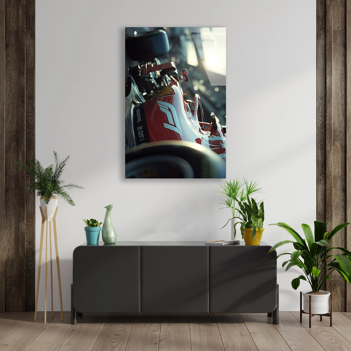 Formula 1 Araci Cam Tablo