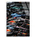 Formula 1 Grid Dizilişi F1 Cam Tablo – Formula 1 Duvar Dekoru - DEG0779