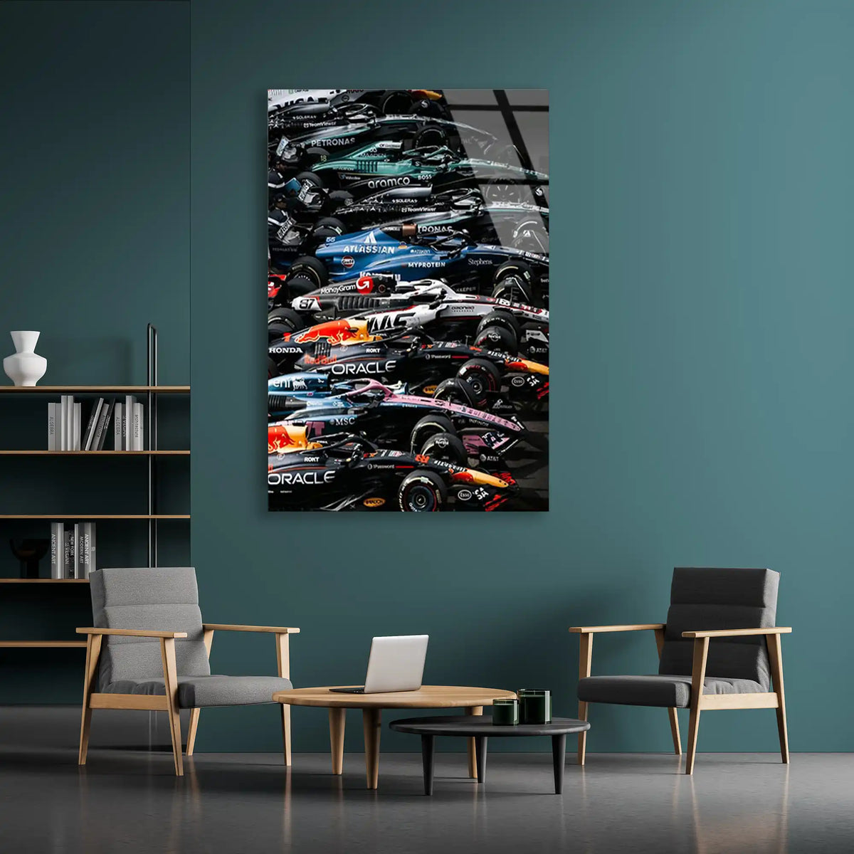 Formula 1 Grid Dizilişi F1 Cam Tablo – Formula 1 Duvar Dekoru - DEG0779