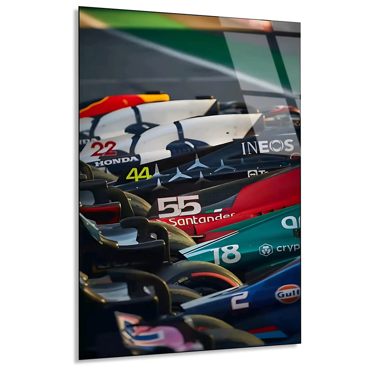 Formula 1 Grid Üstten F1 Cam Tablo – Formula 1 Duvar Dekoru - DEG0800