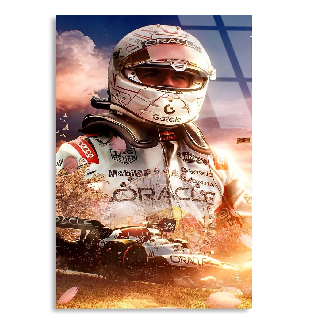 Formula 1 Pilot Portresi F1 Cam Tablo – Formula 1 Duvar Dekoru - DEG0883