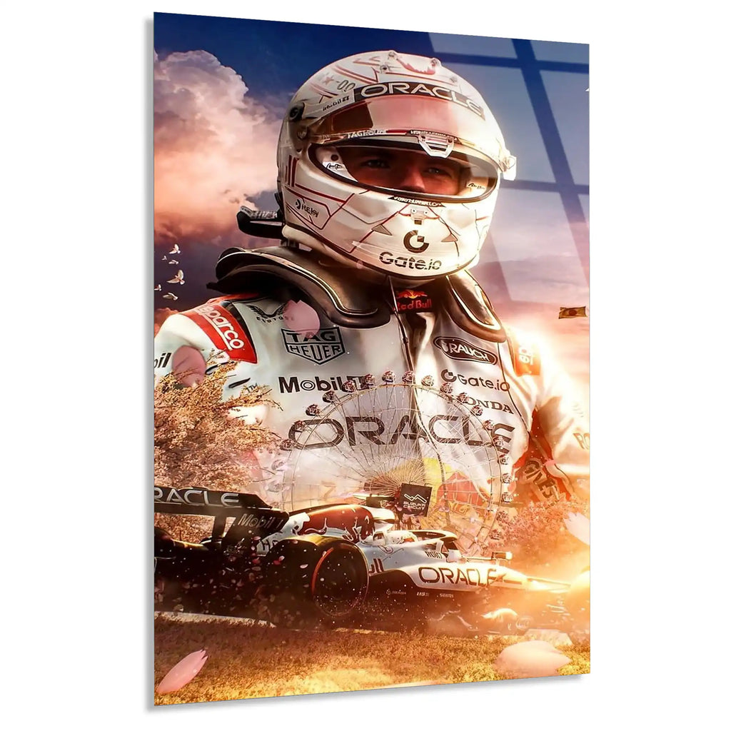 Formula 1 Pilot Portresi F1 Cam Tablo – Formula 1 Duvar Dekoru - DEG0883