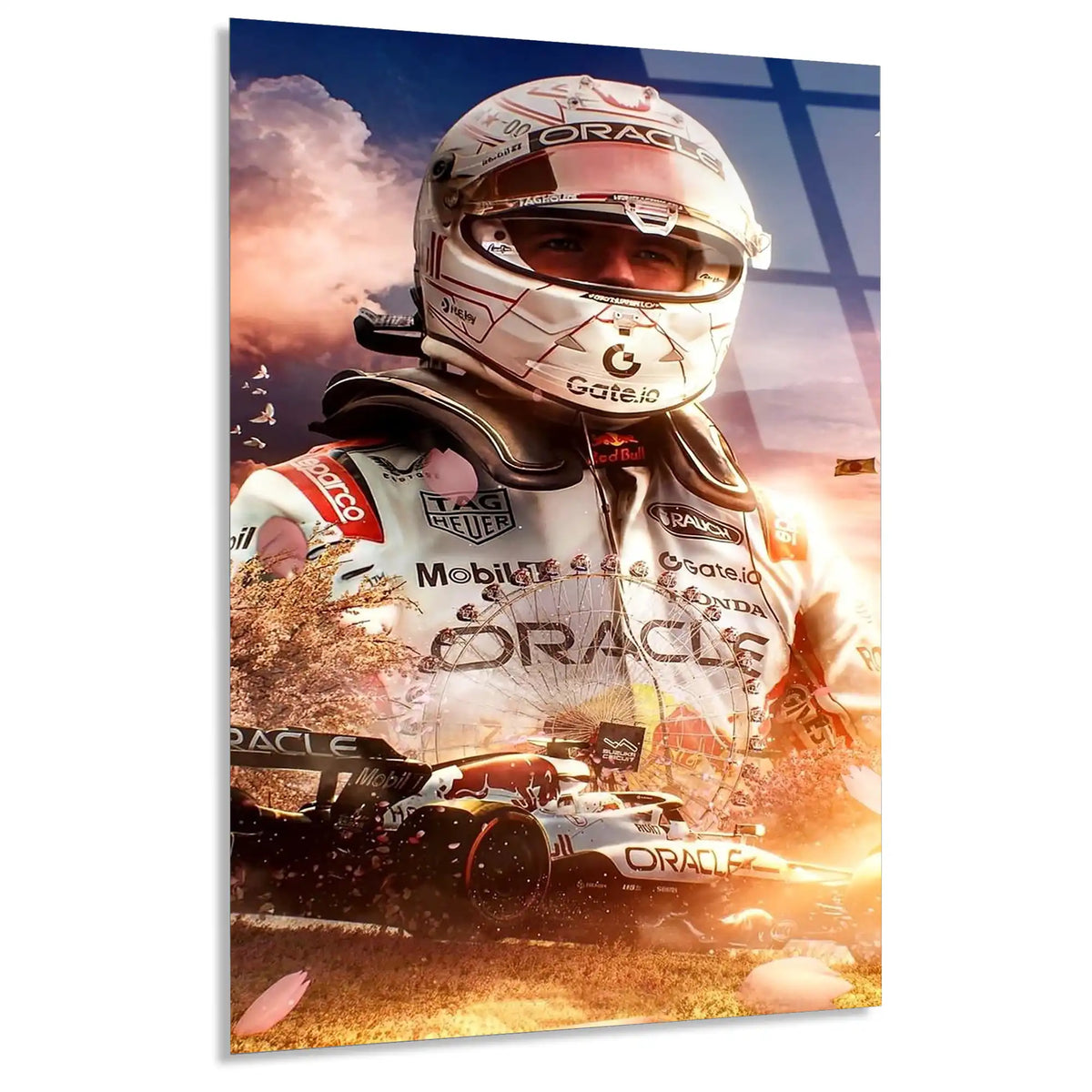 Formula 1 Pilot Portresi F1 Cam Tablo – Formula 1 Duvar Dekoru - DEG0883