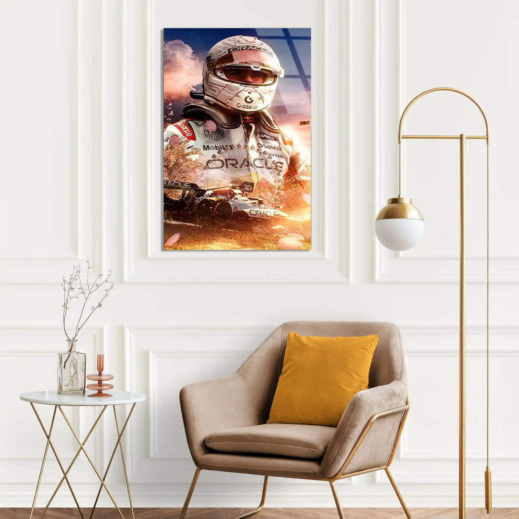 Formula 1 Pilot Portresi F1 Cam Tablo – Formula 1 Duvar Dekoru - DEG0883