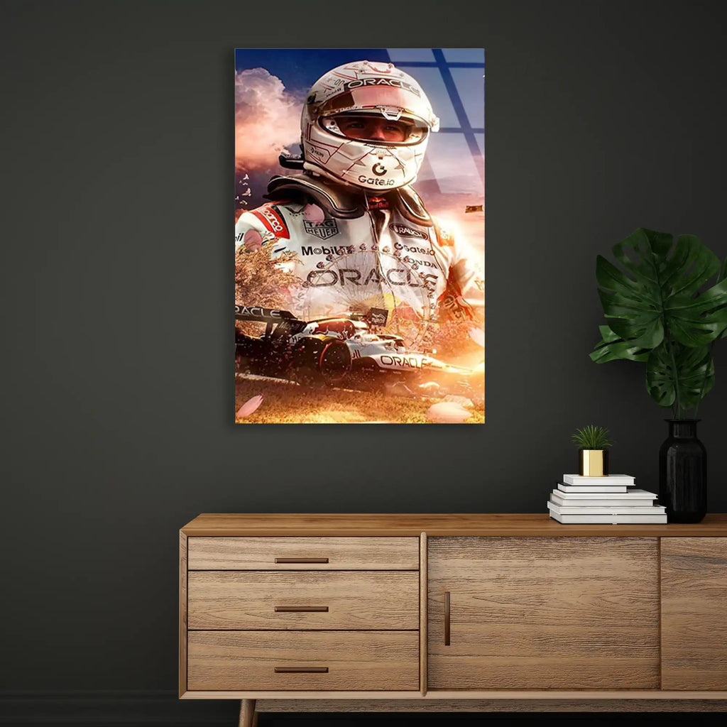 Formula 1 Pilot Portresi F1 Cam Tablo – Formula 1 Duvar Dekoru - DEG0883