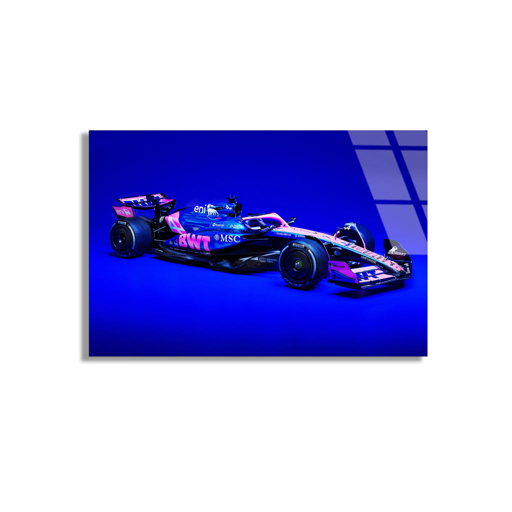 Formula 1 Yarış Arabası Cam Tablo
