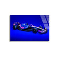 Formula 1 Yarış Arabası Cam Tablo