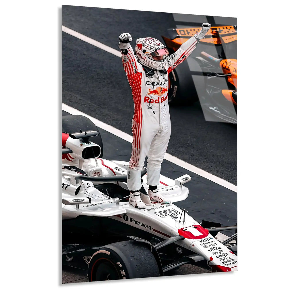Formula 1 Zafer Kutlaması F1 Cam Tablo – Formula 1 Duvar Dekoru - DEG0794