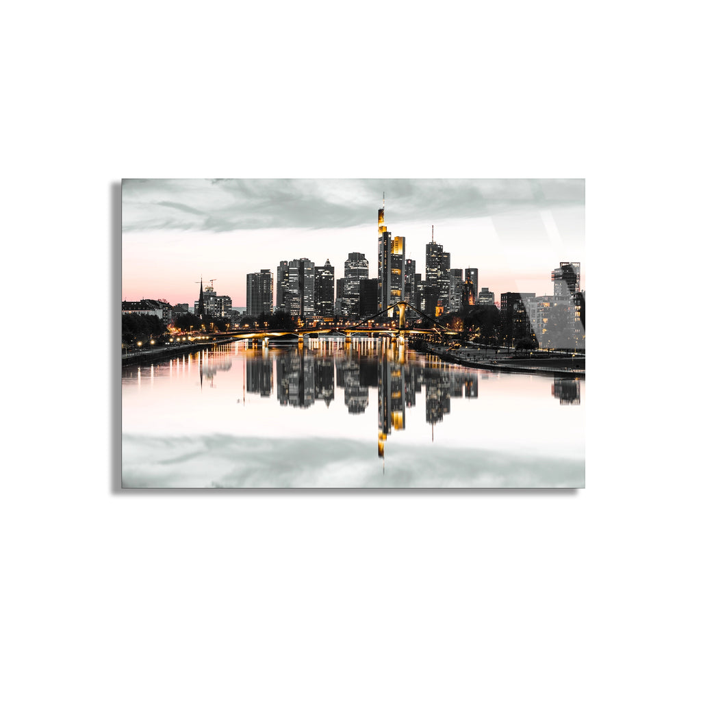 Frankfurt Gökdelenleri Cam Tablo