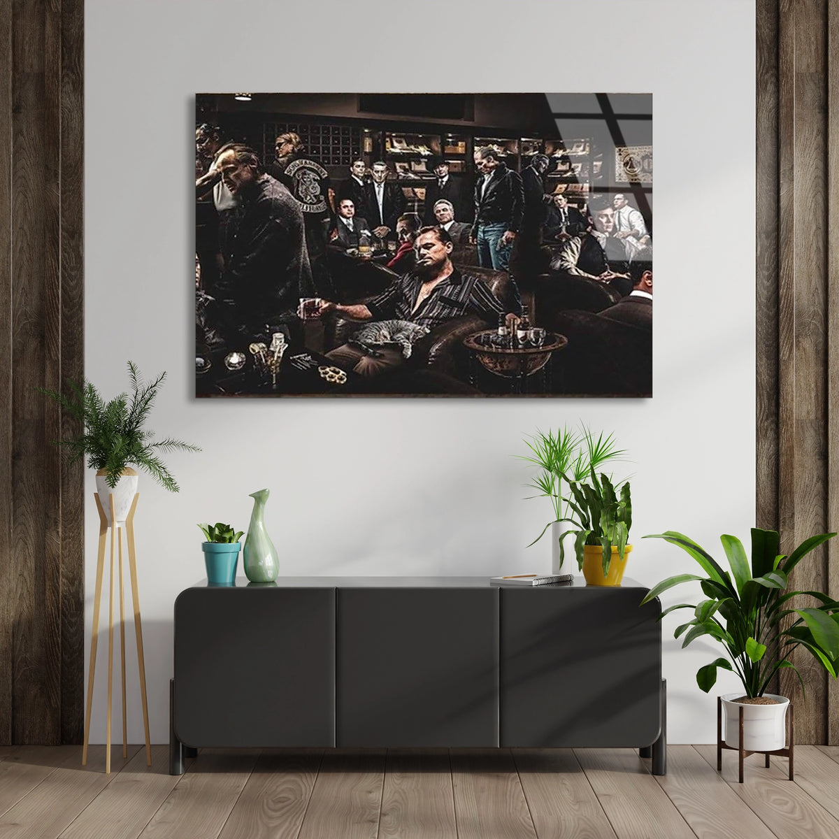 Gangster Sahne Toplantı Cam Tablo