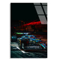 Gece Yarışı Aksiyonu F1 Cam Tablo – Formula 1 Duvar Dekoru - DEG0836