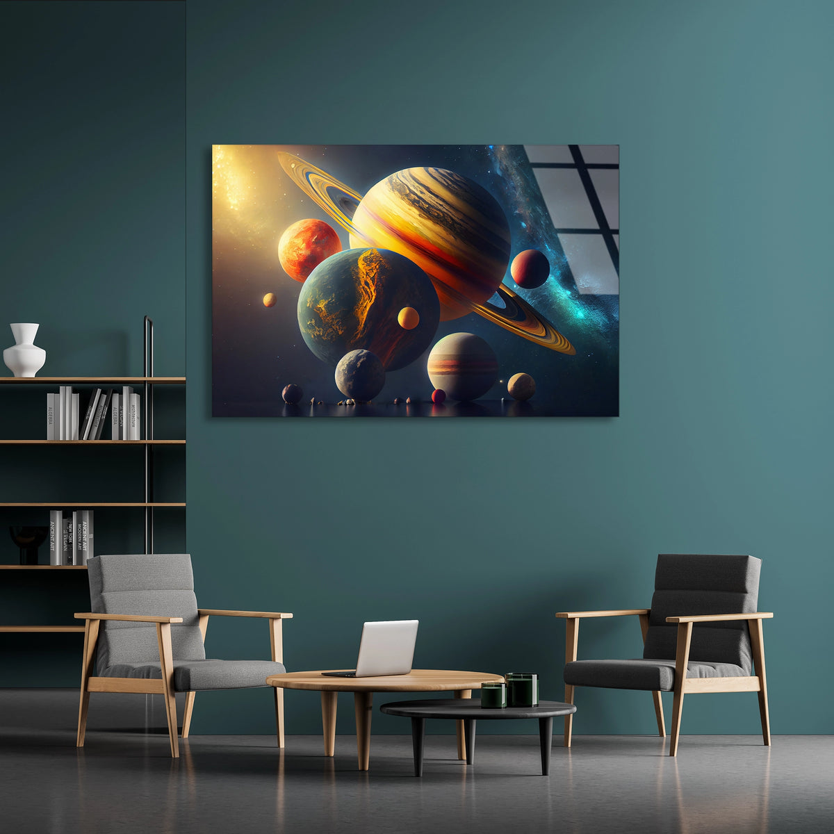 Gezegenler Cam Tablo
