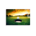 Golf Sahası Deliği Cam Tablo