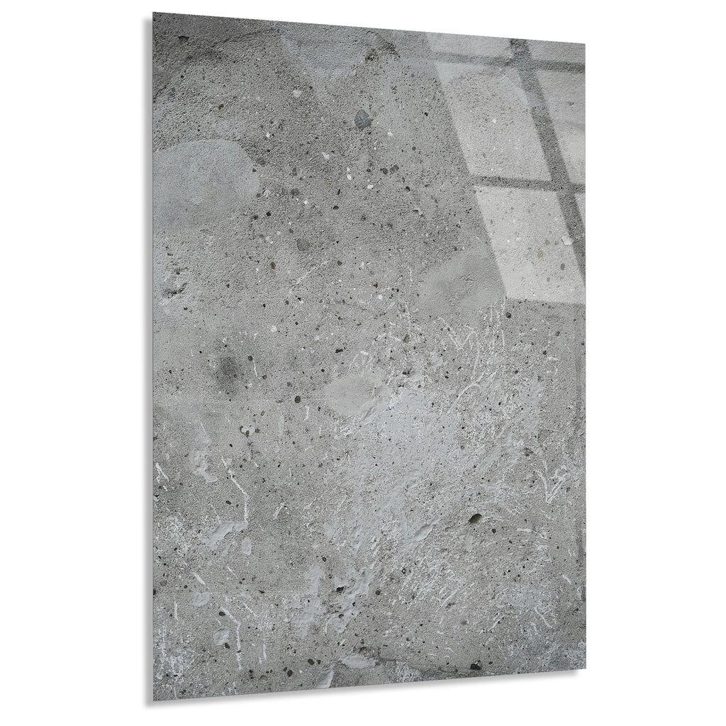 Gri Beton Mermer Cam Tablo