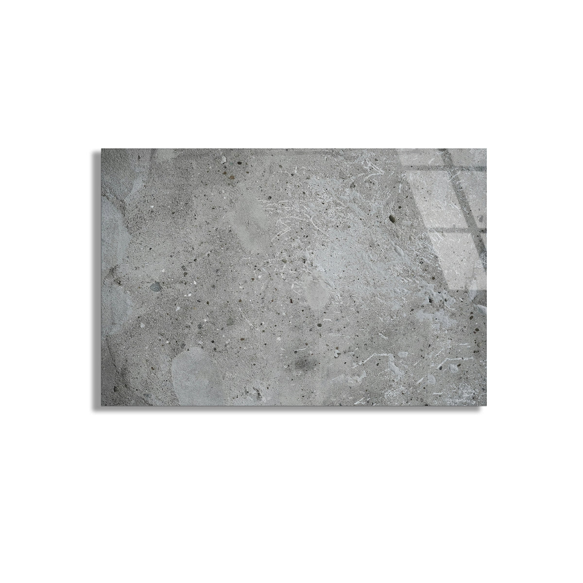 Gri Beton Mermer Cam Tablo