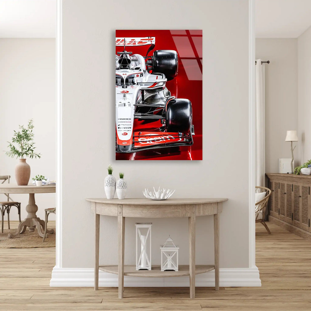 Haas F1 Aracı F1 Cam Tablo – Formula 1 Duvar Dekoru - DEG0841