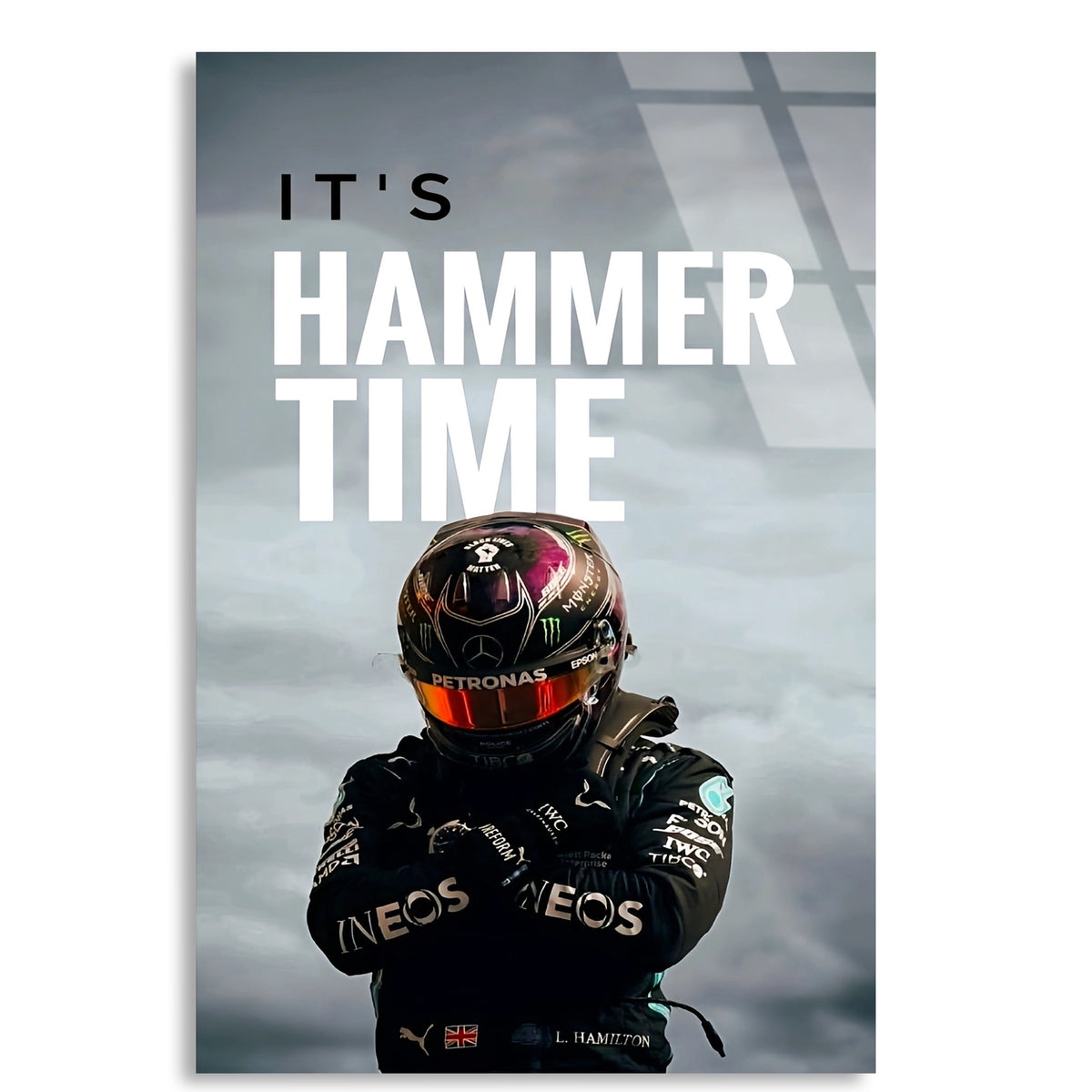 Hammer Time Pilot Posteri F1 Cam Tablo – Formula 1 Duvar Dekoru - DEG0796