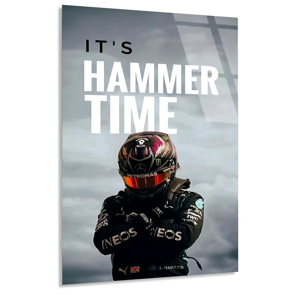 Hammer Time Pilot Posteri F1 Cam Tablo – Formula 1 Duvar Dekoru - DEG0796