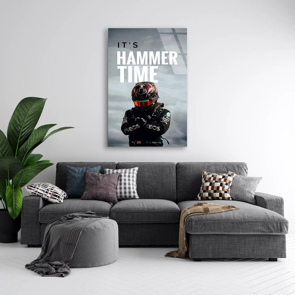 Hammer Time Pilot Posteri F1 Cam Tablo – Formula 1 Duvar Dekoru - DEG0796