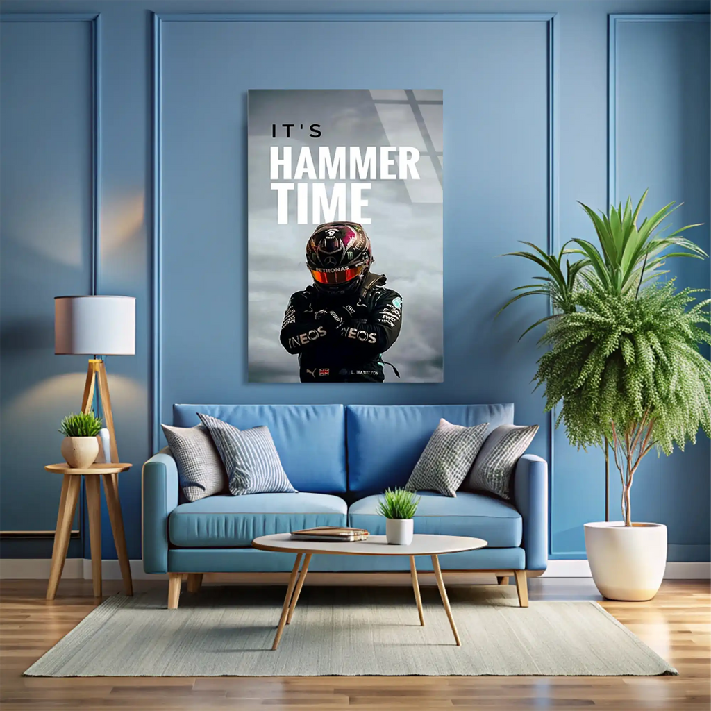 Hammer Time Pilot Posteri F1 Cam Tablo – Formula 1 Duvar Dekoru - DEG0796