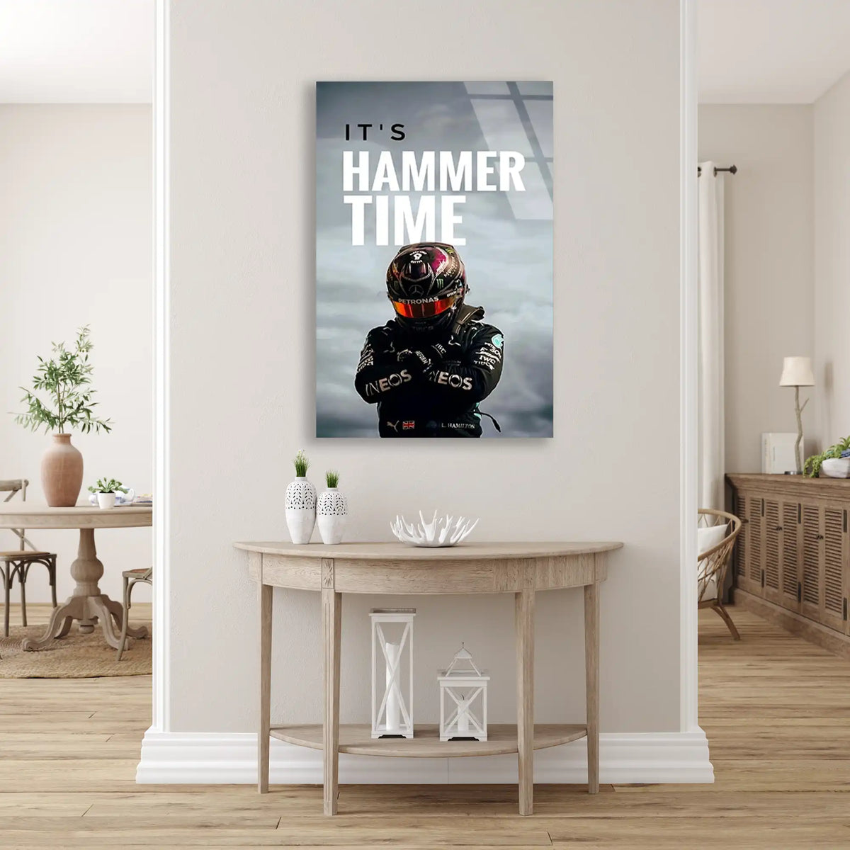 Hammer Time Pilot Posteri F1 Cam Tablo – Formula 1 Duvar Dekoru - DEG0796