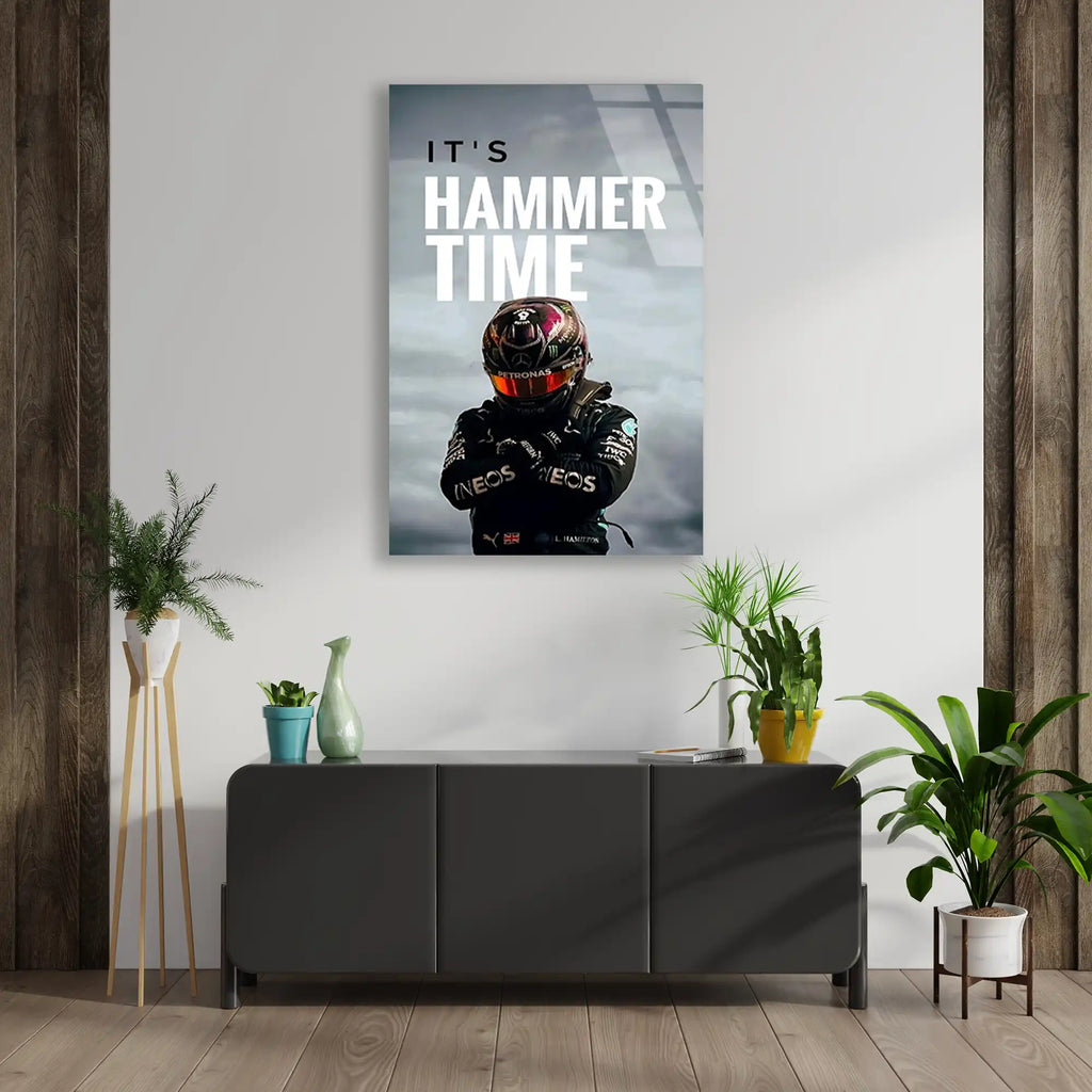 Hammer Time Pilot Posteri F1 Cam Tablo – Formula 1 Duvar Dekoru - DEG0796
