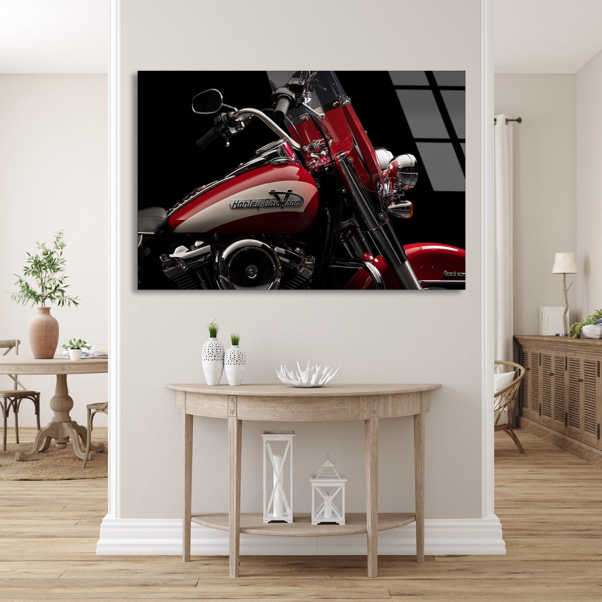 Harley Motosiklet Cam Tablo
